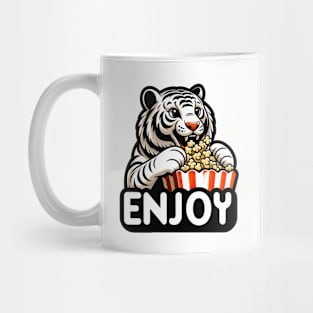 enjoy eat popcorn Mug